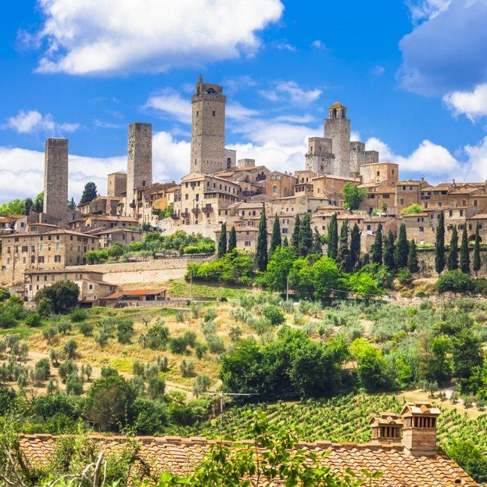 Impressive Medieval Town,San Gimignano,Tuscany,Italy.